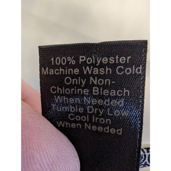 Ann Taylor Sleeveless Keyhole Tie Front V-Neck Tie Tunic Top Colorblock Women's - Picture 5 of 6